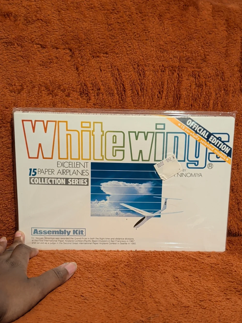 Vintage White Wings Paper Airplane Kit - Collection Series ( 1986 )
